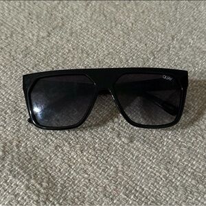 Quay Australia Very Busy Black Square Sunglasses